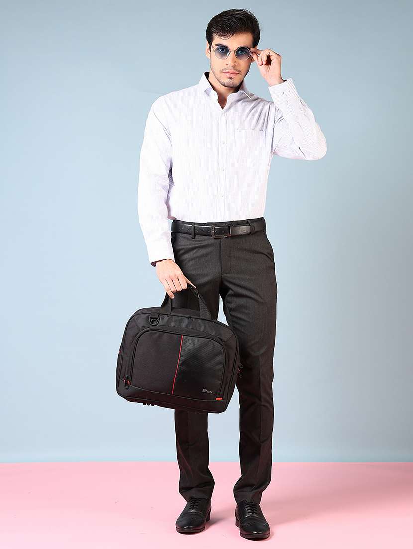 men striped long sleeve regualr fit formal shirt - 22166705 -  Standard Image - 4