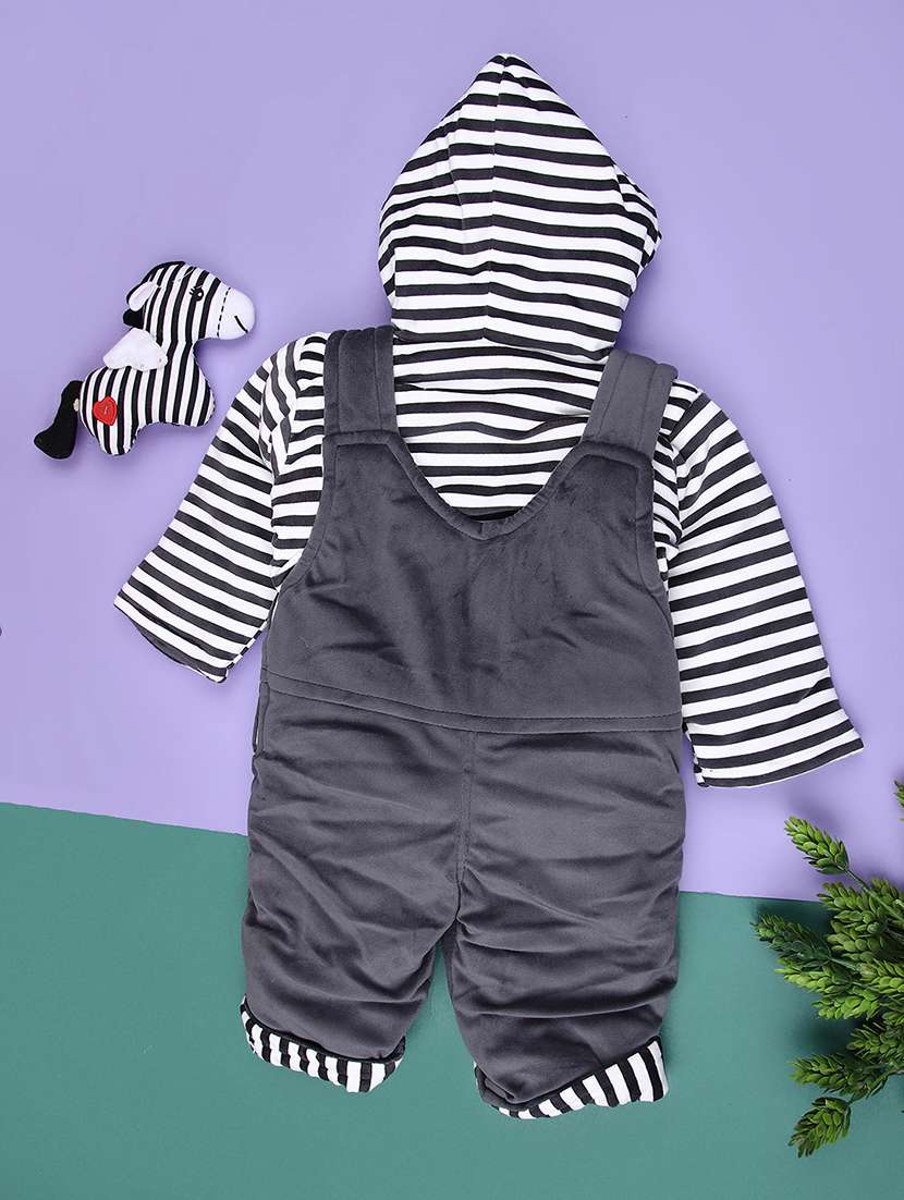 kids striped long sleeve hooded romper - 22166740 -  Standard Image - 1