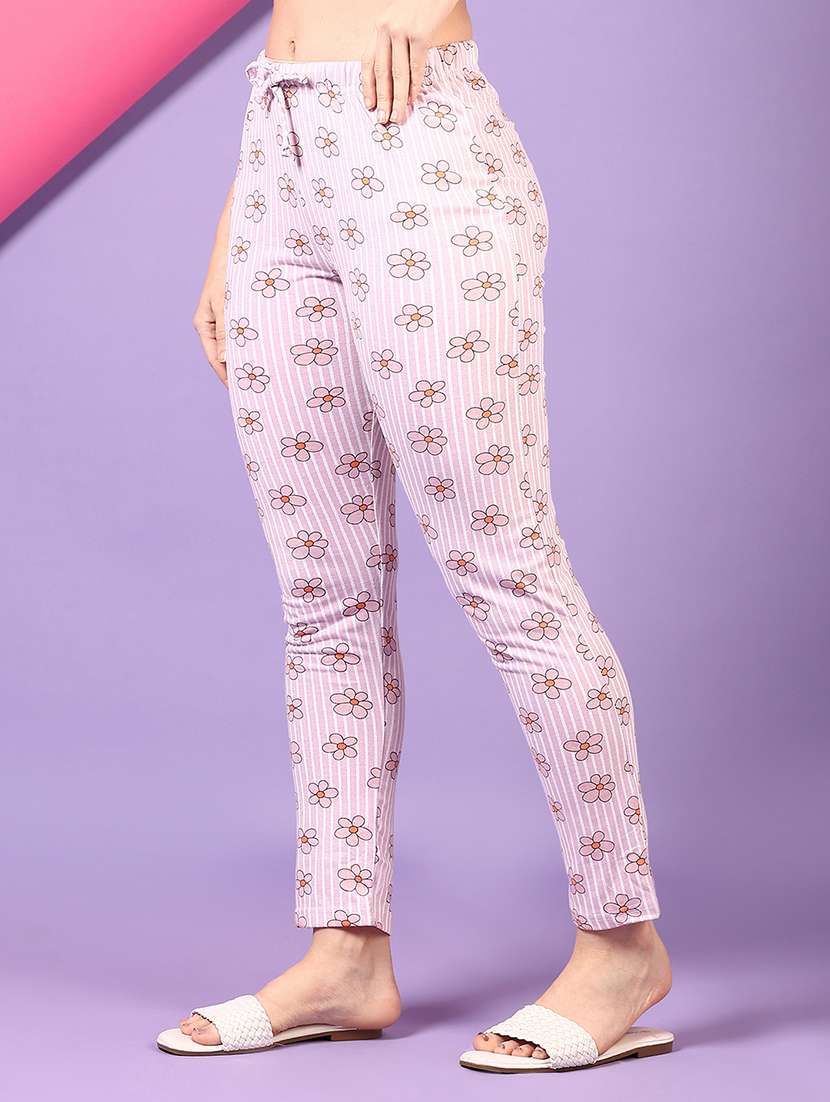 women printed mid rise pyjama - 22166935 -  Standard Image - 1