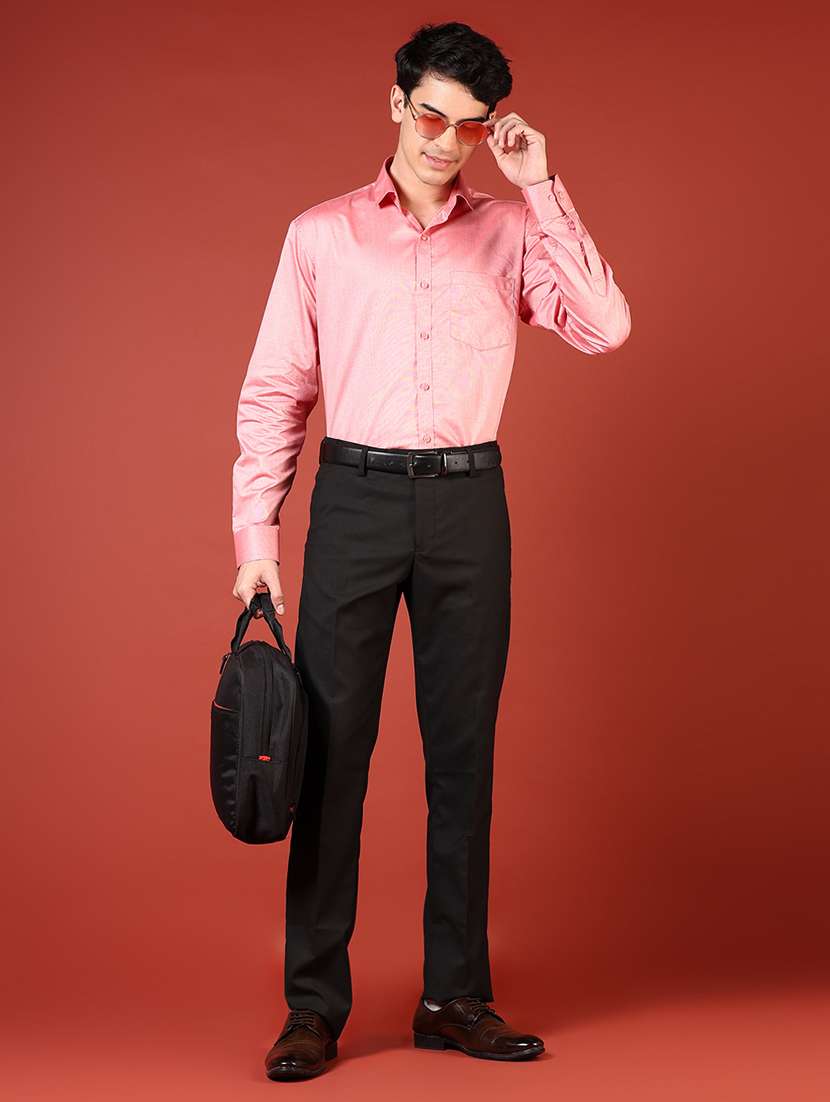 men solid long sleeve regualr fit formal shirt - 22167233 -  Standard Image - 4