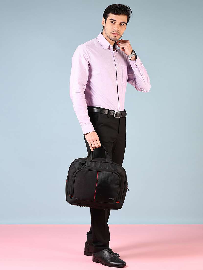 men solid mid rise flat front formal trouser - 22167292 -  Standard Image - 4