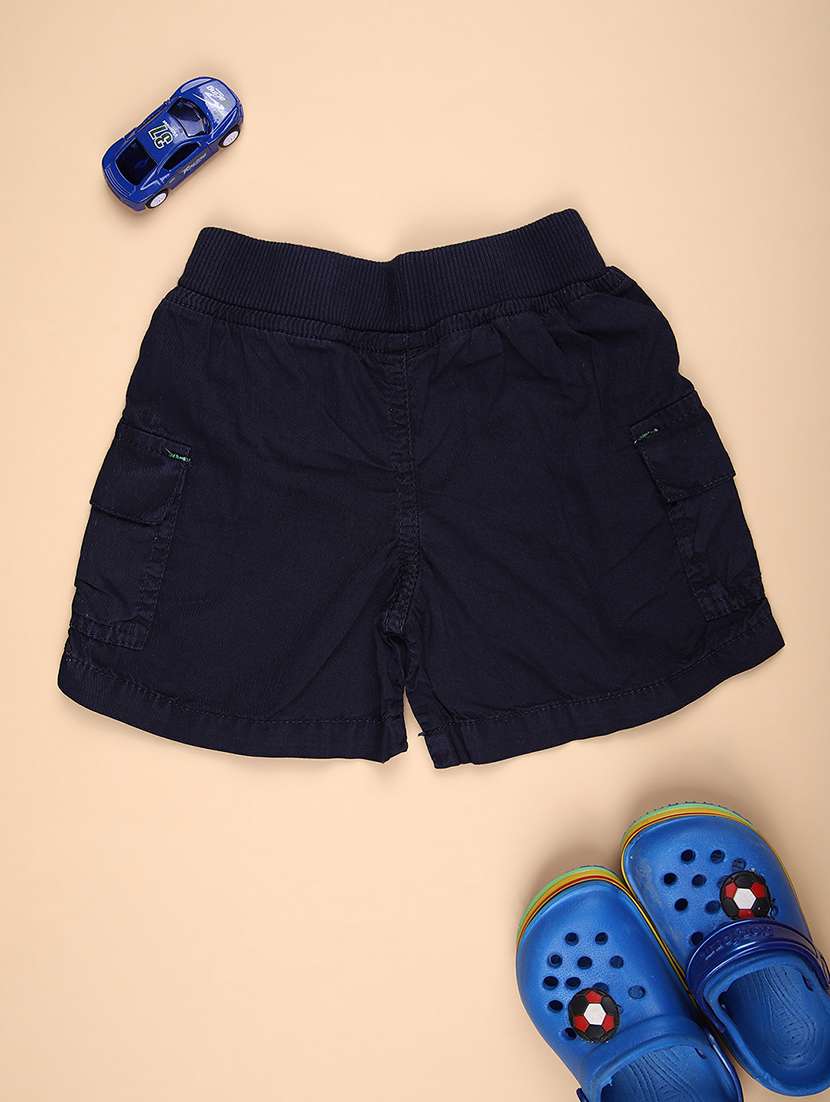 boys solid mid rise shorts - 22167358 -  Standard Image - 1