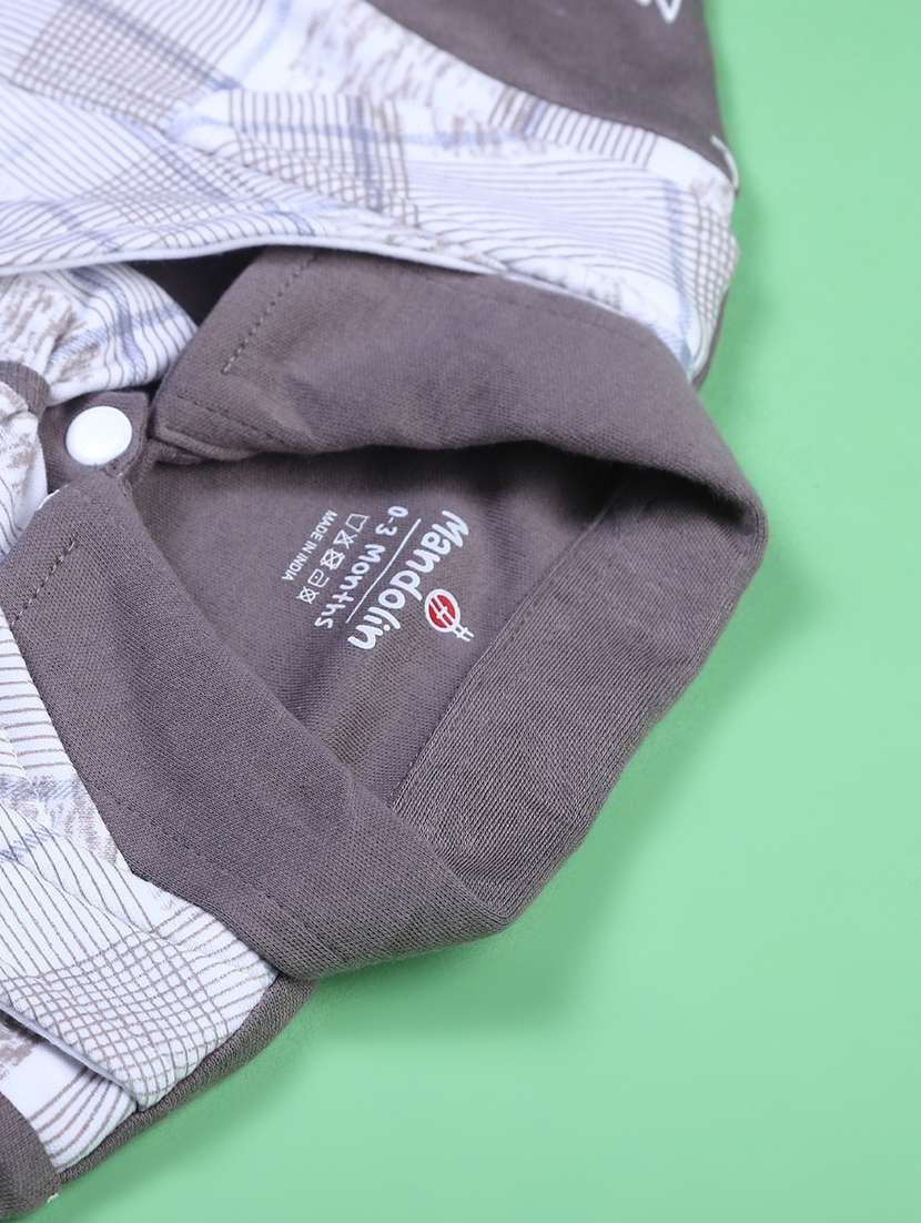 boys checkeerd shirt and trouser co-ord set - 22167430 -  Standard Image - 4