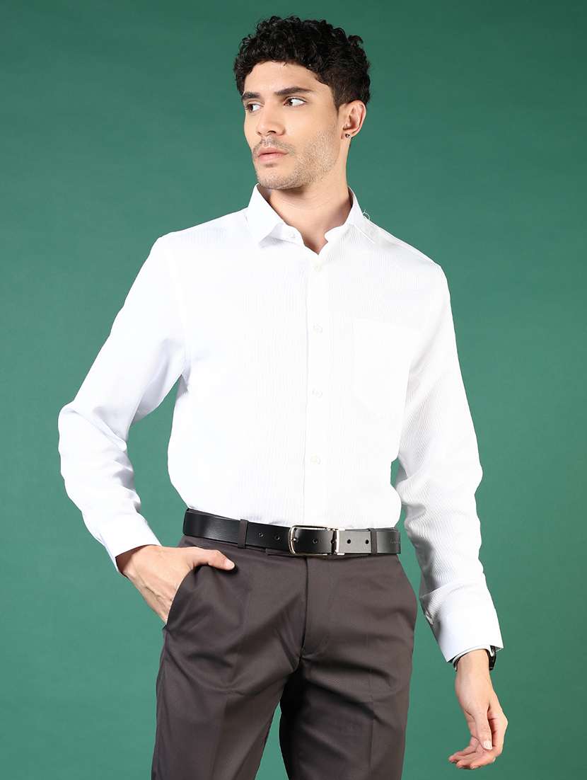 men solid long sleeve regualr fit formal shirt - 22167471 -  Standard Image - 1