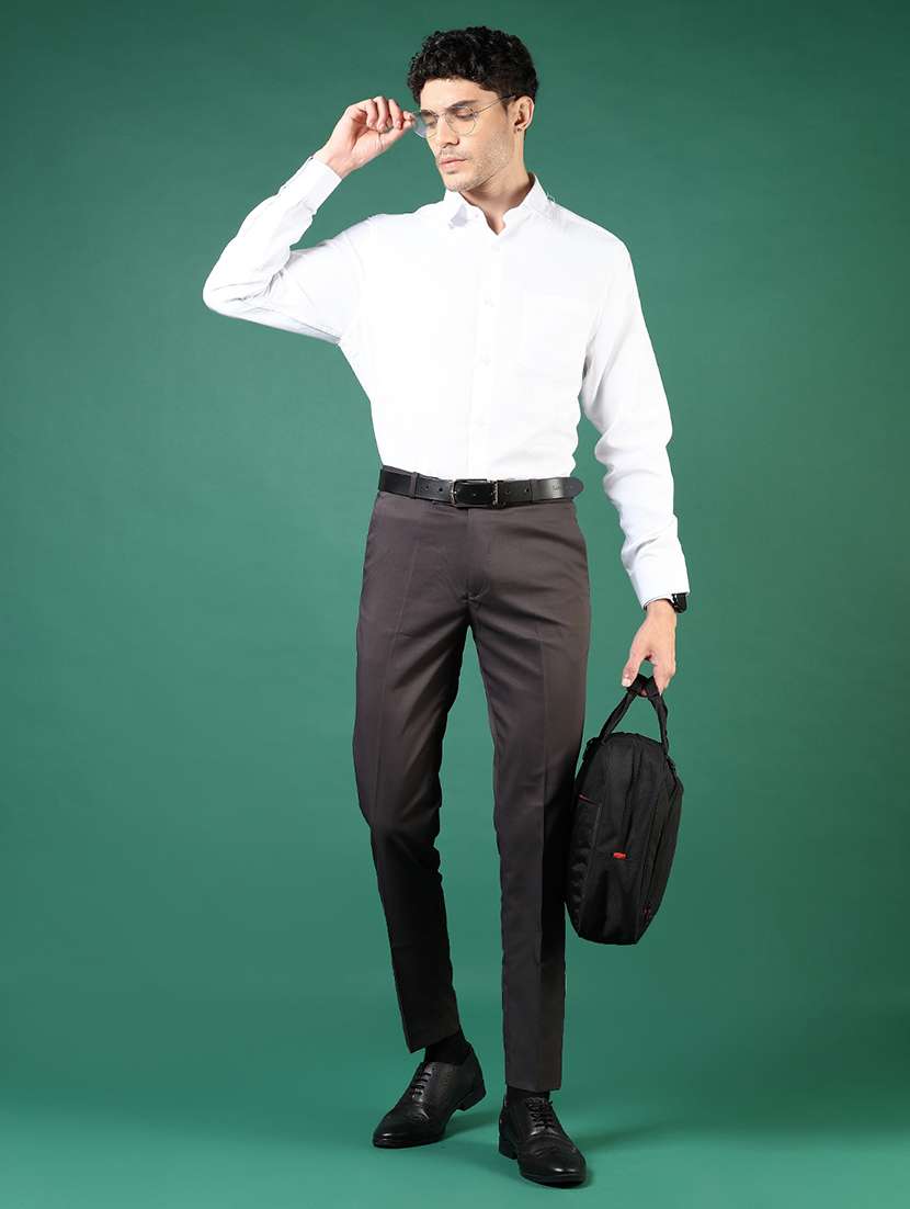 men solid long sleeve regualr fit formal shirt - 22167471 -  Standard Image - 4
