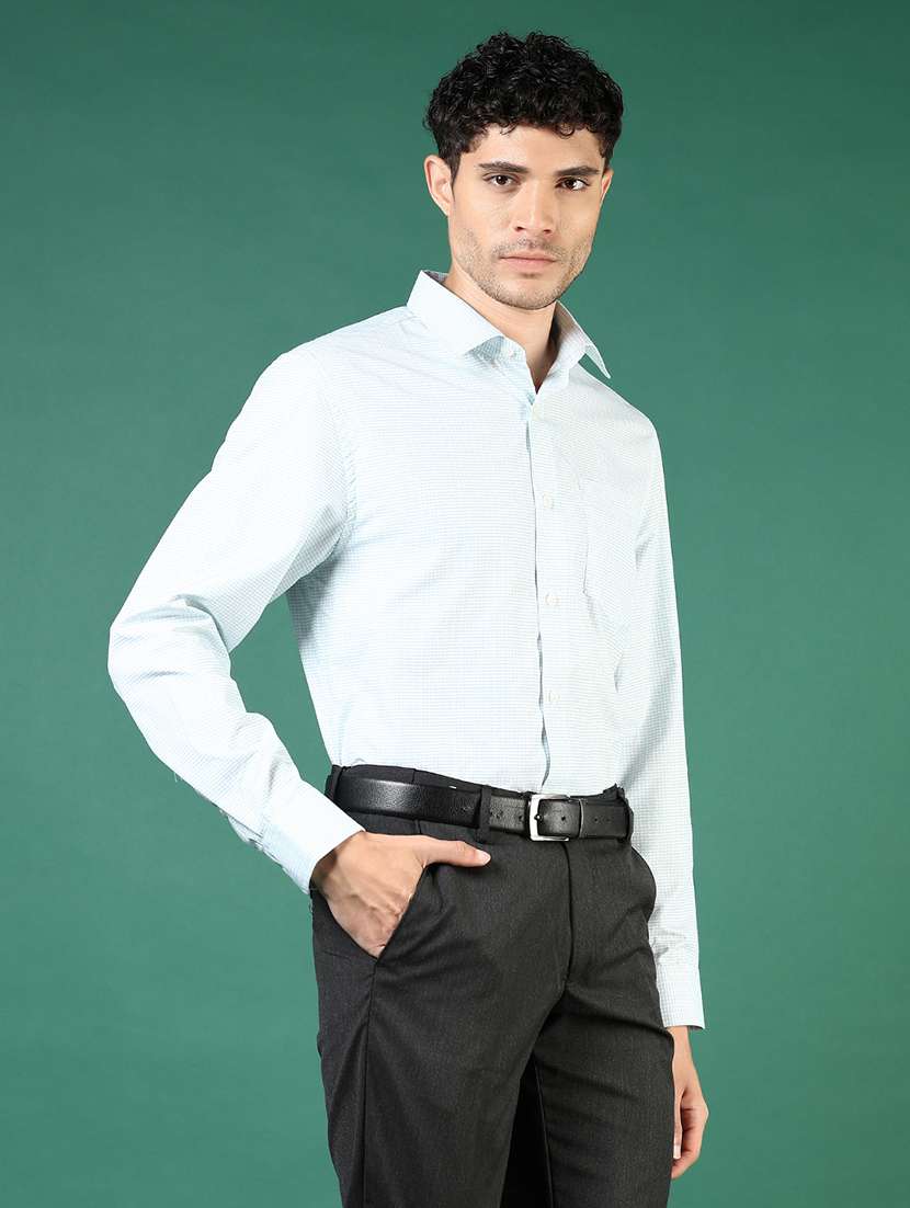 men checkered long sleeve regualr fit formal shirt - 22167621 -  Standard Image - 1