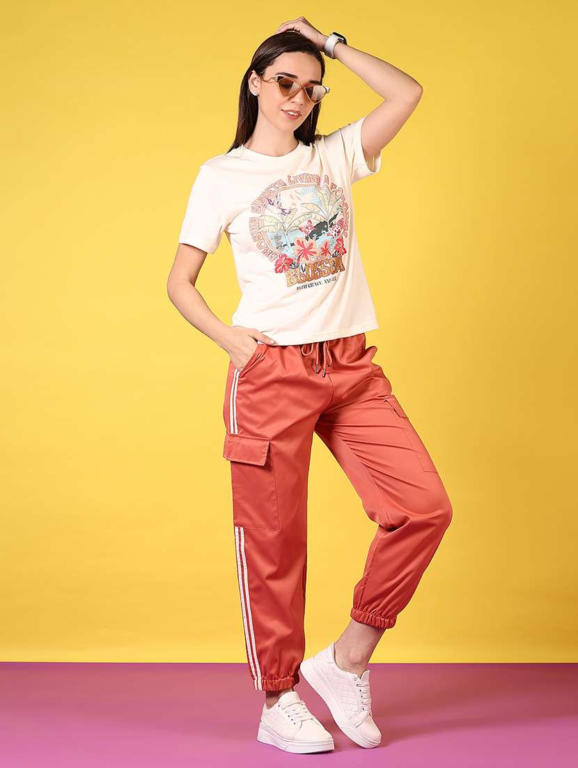 women tapered mid rise regular fit jogger - 22167640 -  Standard Image - 4