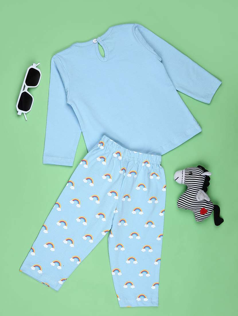 girls printed top and trouser co-ord set - 22167957 -  Standard Image - 1