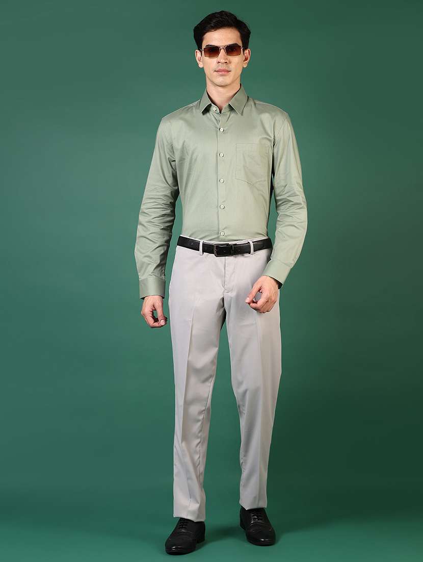 men solid long sleeve regualr fit formal shirt - 22168215 -  Standard Image - 4