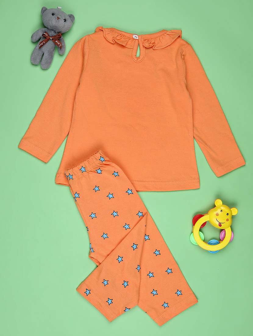 girls printed top and trouser co-ord set - 22168254 -  Standard Image - 1