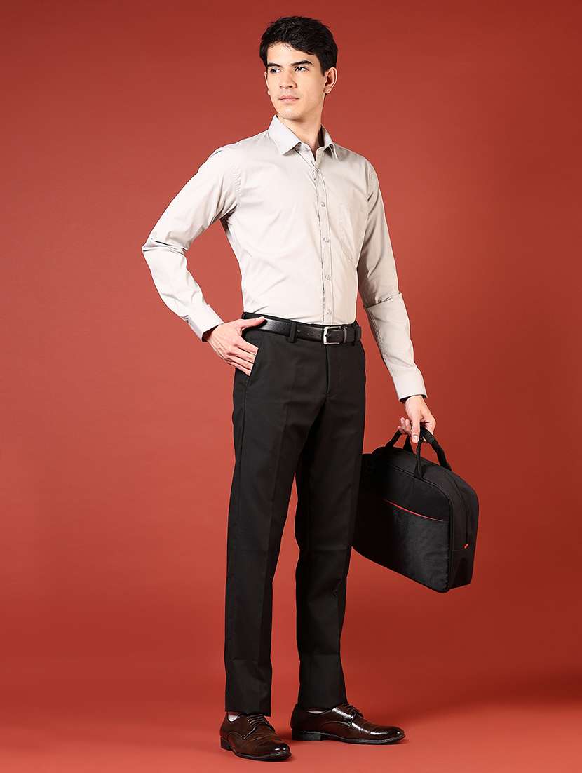 men solid long sleeve regualr fit formal shirt - 22168277 -  Standard Image - 4