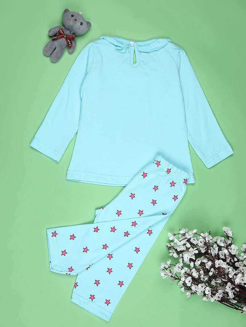 girls  printged to and trouser co-ord set - 22168354 -  Standard Image - 1
