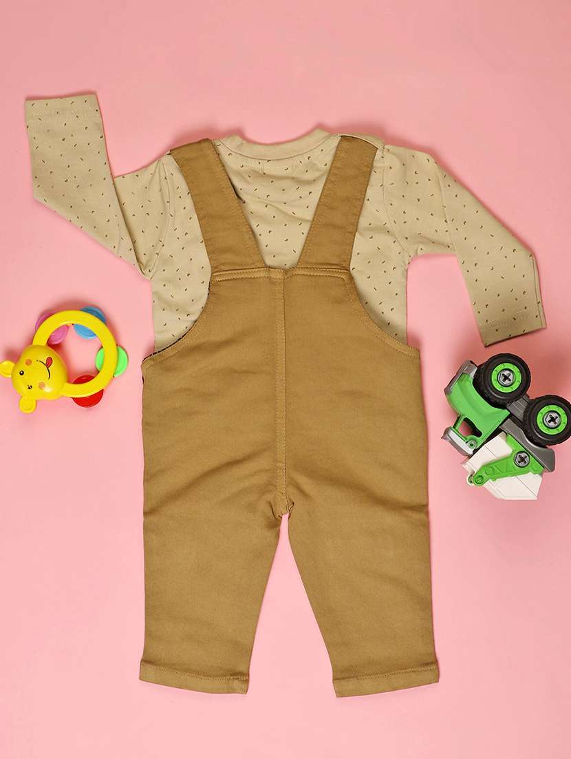 boys printed long sleeve dungaree co-ord set - 22168638 -  Standard Image - 1