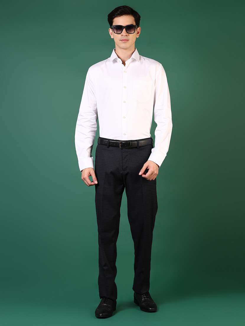 men solid long sleeve regualr fit formal shirt - 22168703 -  Standard Image - 4