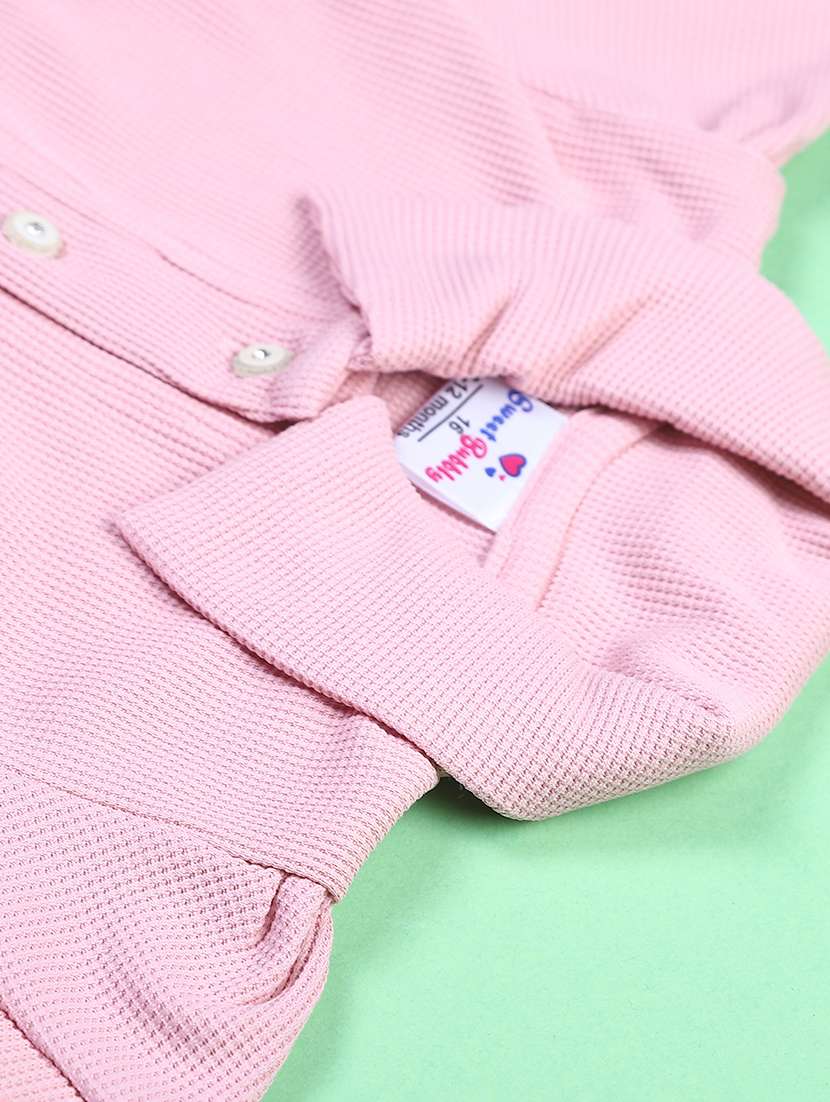 Girls Solid Top & Skirt Co-ord Set - 22169243 -  Standard Image - 4