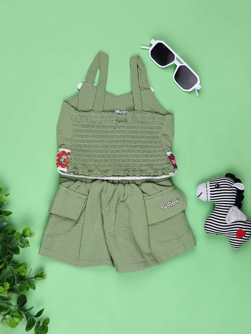Boys Embroidered Shorts & Top Co-ord Set - 22169362 -  Standard Image - 1
