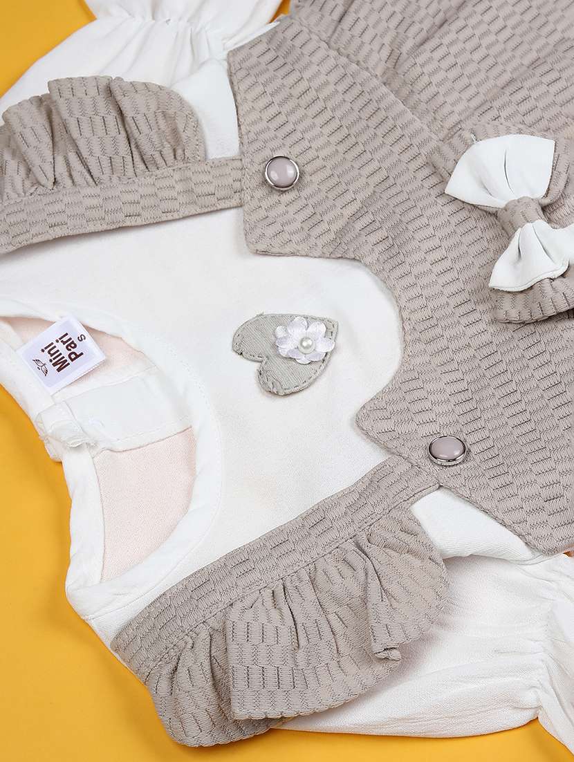 girls solid top and trouser co-ord set - 22169447 -  Standard Image - 4