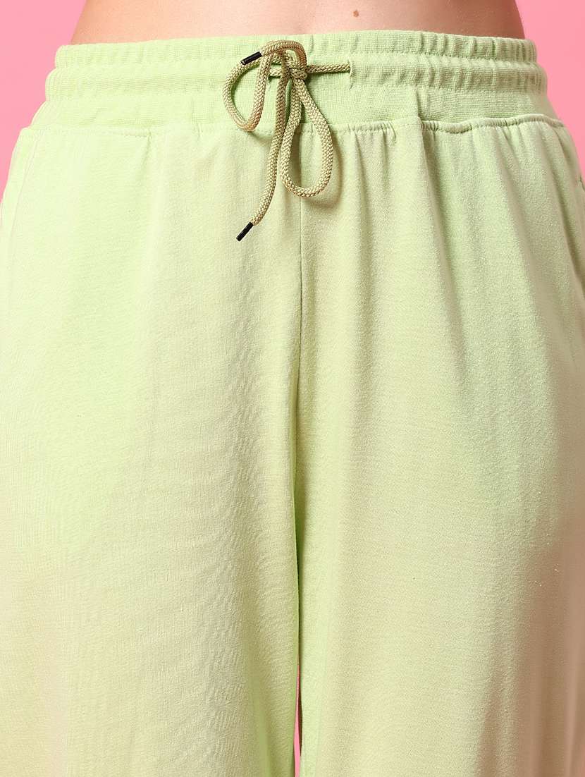 women solid mid rise regular fit jogger - 22169472 -  Standard Image - 4