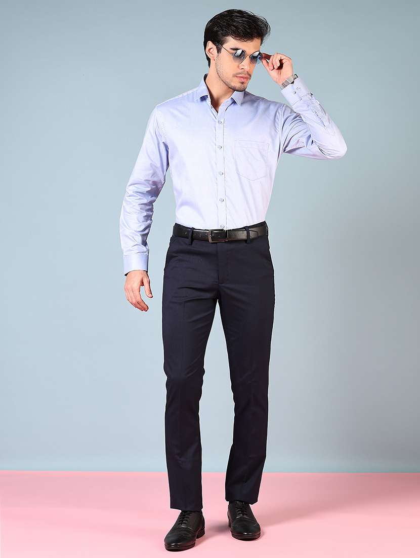men solid long sleeve regualr fit formal shirt - 22169490 -  Standard Image - 4