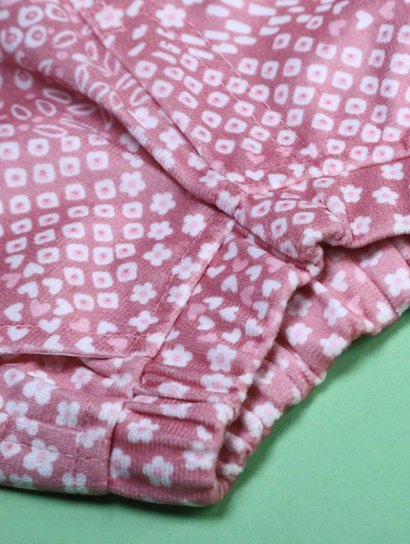 girls printed peter pan neck full length set - 22169726 -  Standard Image - 4