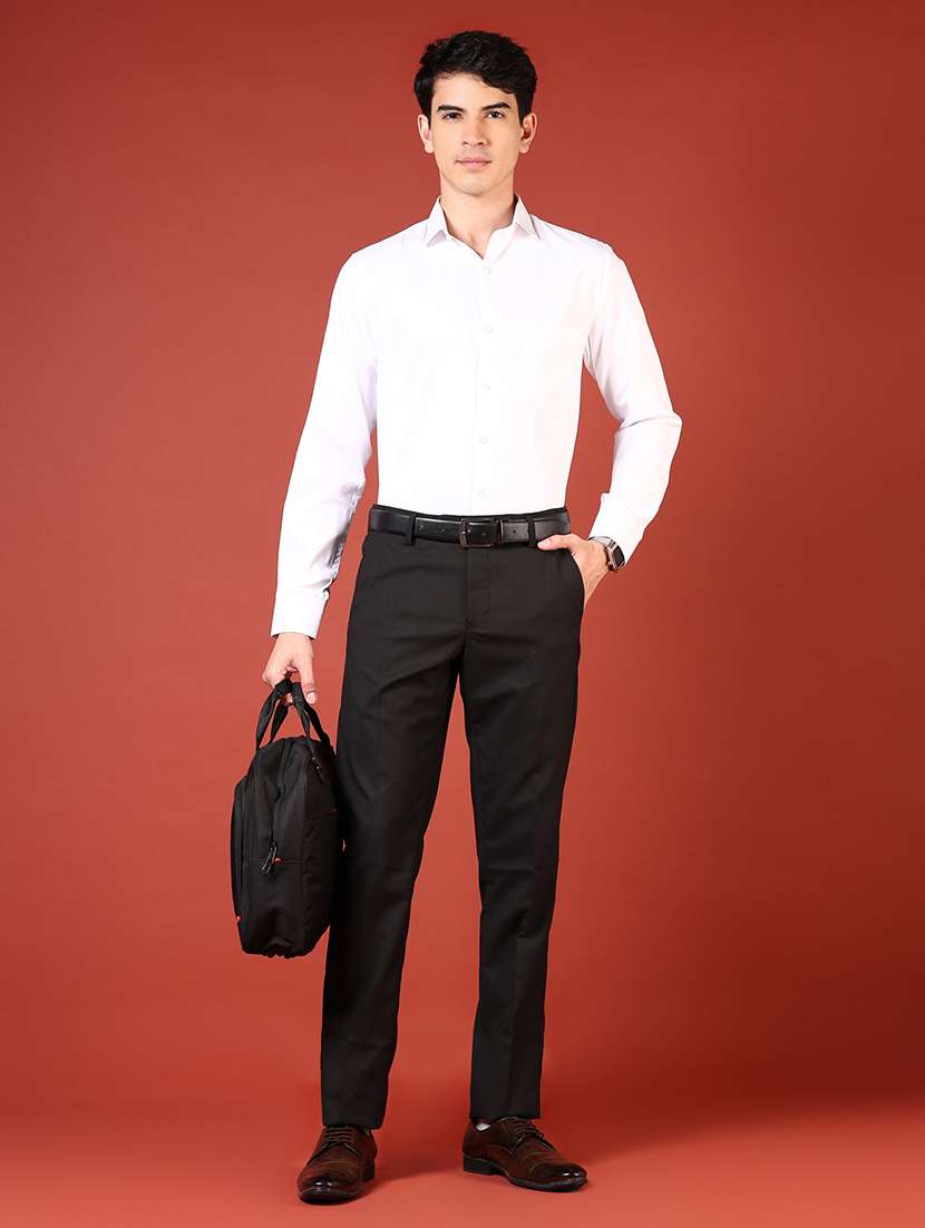 men solid long sleeve regualr fit formal shirt - 22169816 -  Standard Image - 4