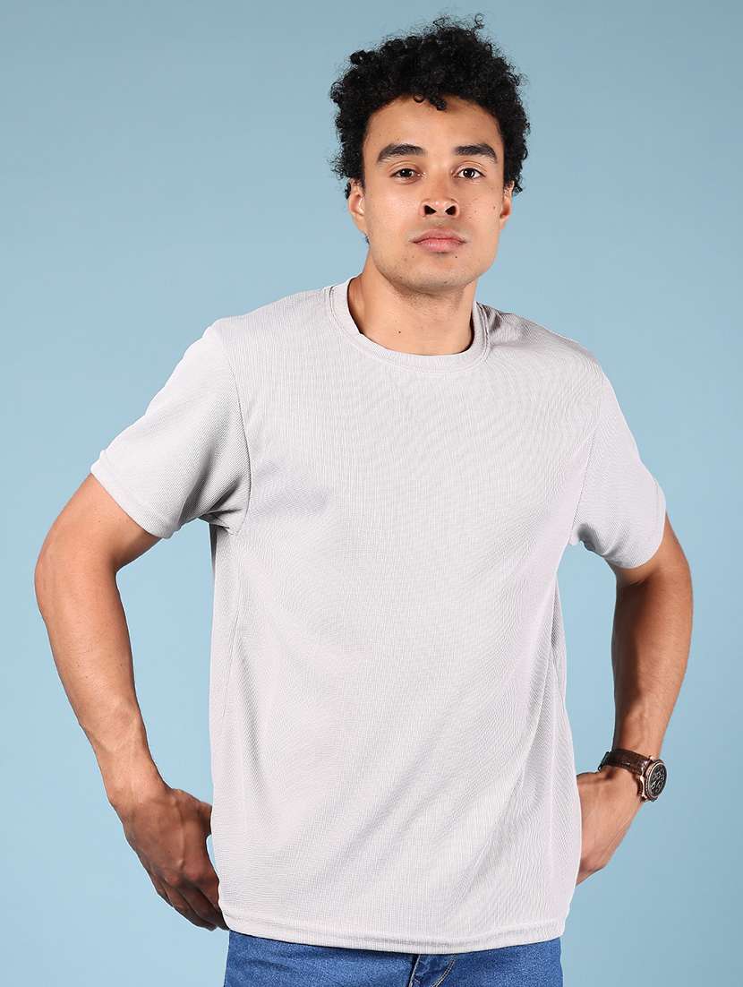 men solid short sleeve regular fit t-shirt - 22169861 -  Standard Image - 1