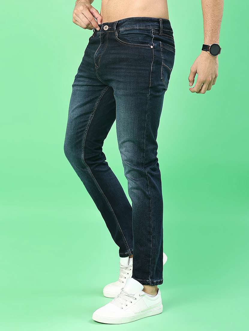 men washed mid rise full length jeans - 22170318 -  Standard Image - 1