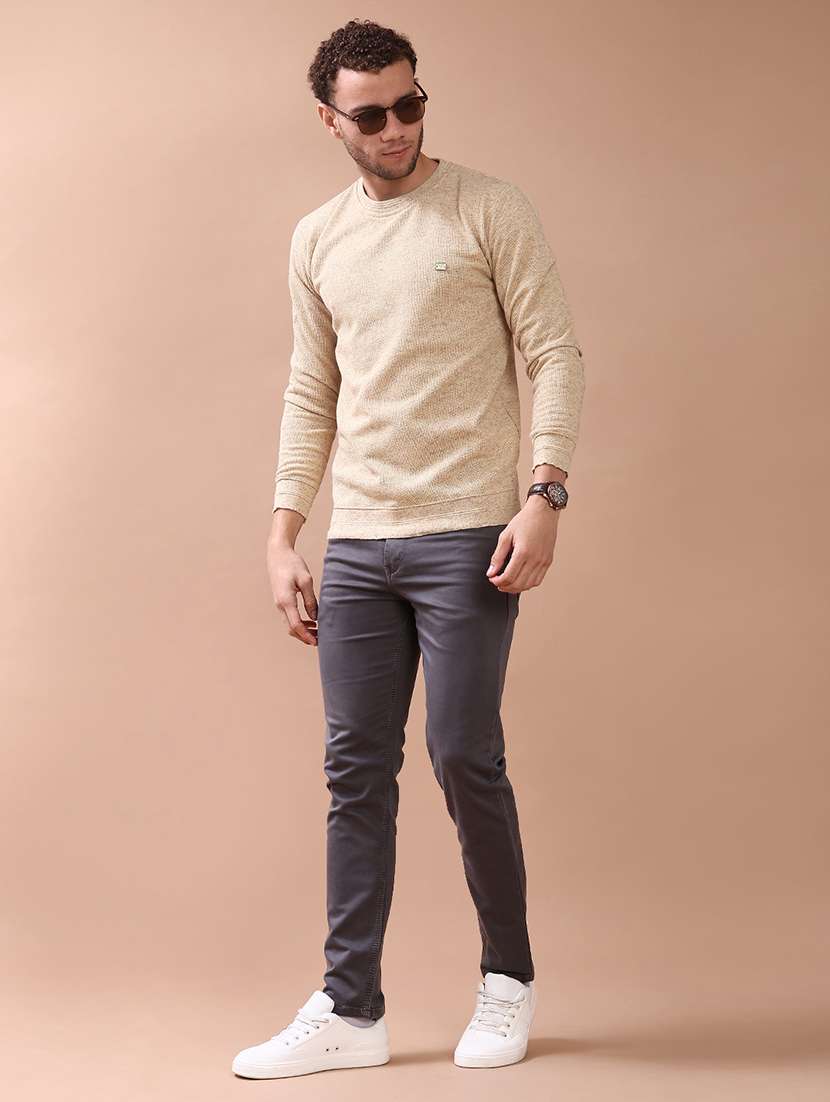 yellow cotton blend pullover - 22170429 -  Standard Image - 4
