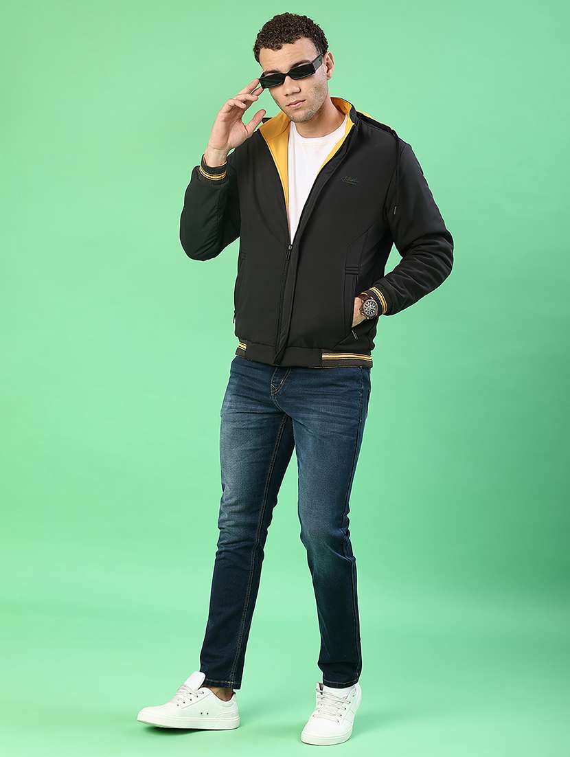 men solid long sleeve reversible bomber jacket - 22170482 -  Standard Image - 4