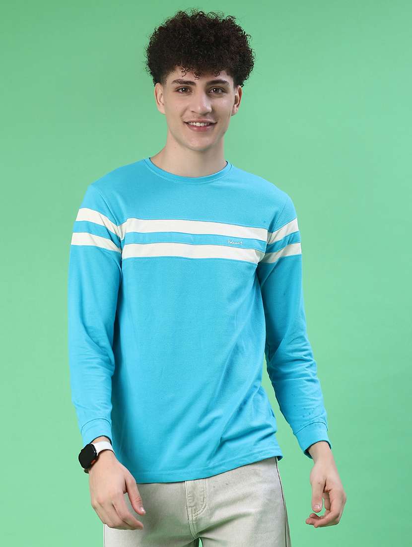 men tapered long sleeve regular fit t-shirt - 22170551 -  Standard Image - 1