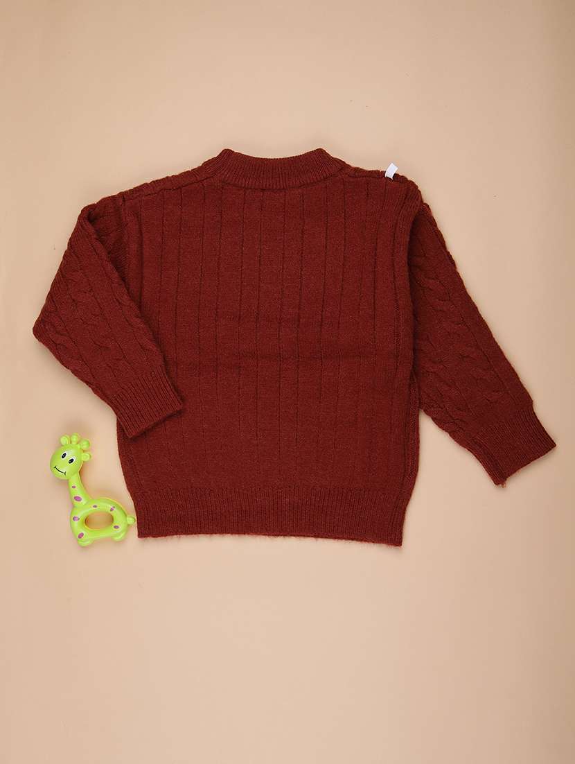 girls self designed long sleeve sweater - 22170591 -  Standard Image - 1