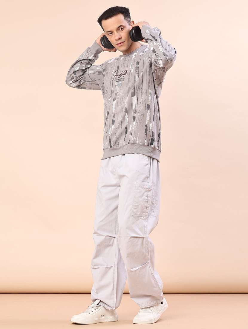 men printed long sleeve regular fit sweatshirt - 22170598 -  Standard Image - 4