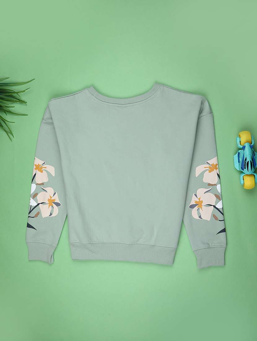girls printed long sleeve sweatshirt - 22170613 -  Standard Image - 1
