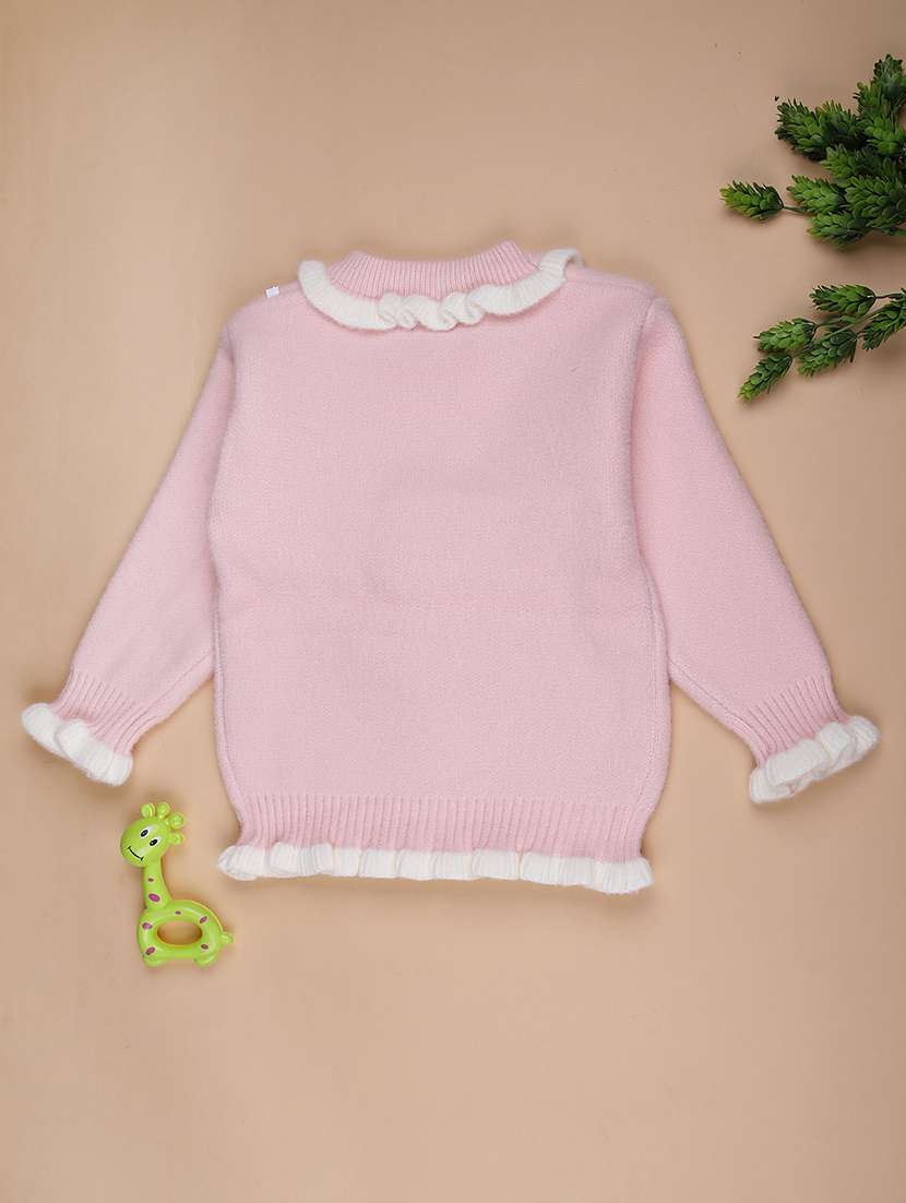 girls self designed long sleeve sweater - 22170729 -  Standard Image - 1