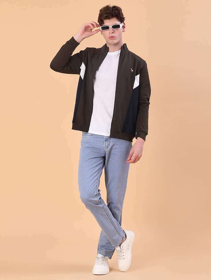 men color block long sleeve regular fit sweatshirt - 22170746 -  Standard Image - 4