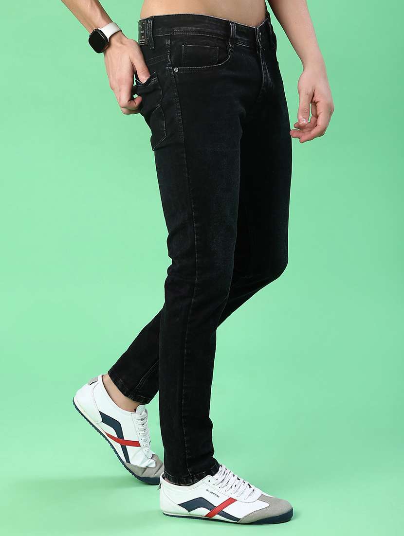 men plain mid rise full length jean - 22170833 -  Standard Image - 1