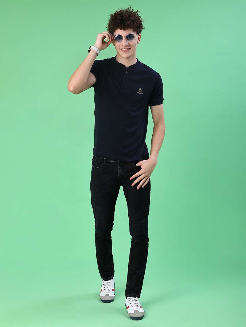 men plain mid rise full length jean - 22170833 -  Standard Image - 4