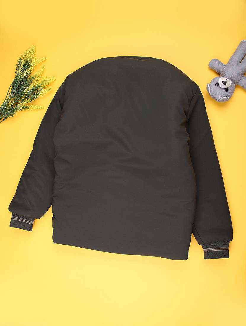 boys solid long sleeve quilted jacket - 22170853 -  Standard Image - 1