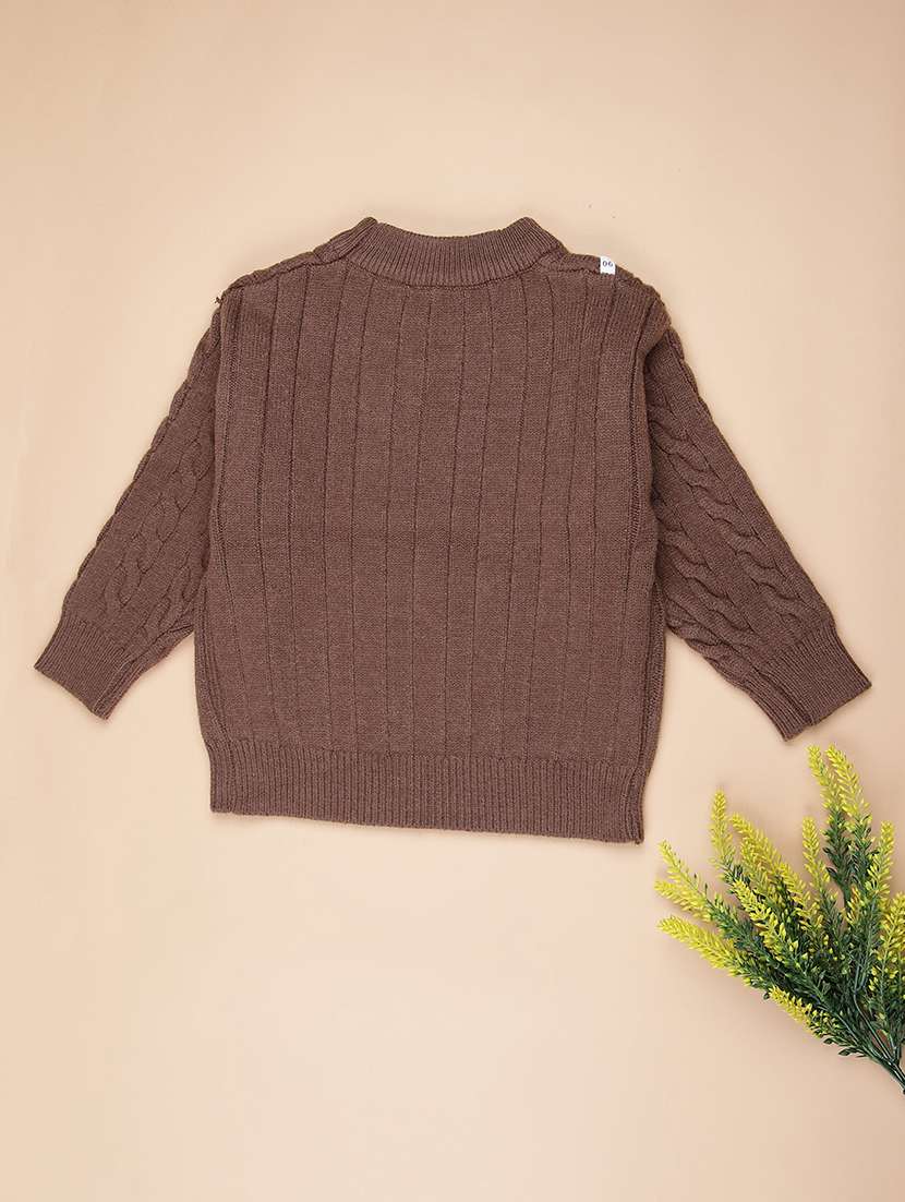 girls self designed long sleeve sweater - 22170860 -  Standard Image - 1