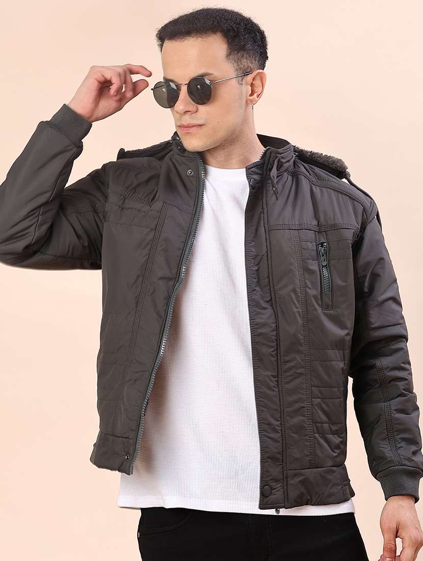 men solid long sleeve lightweight bomber jacket - 22170881 -  Standard Image - 1