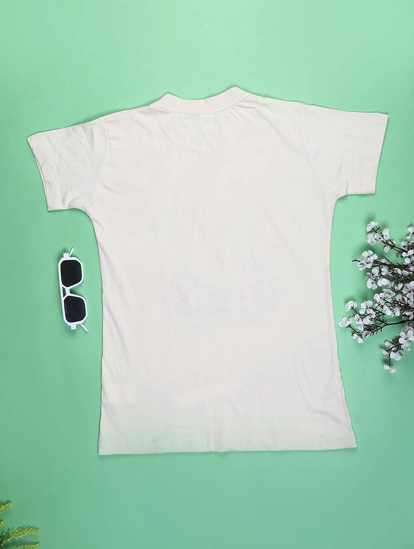girls printed round neck t-shirt - 22170941 -  Standard Image - 1