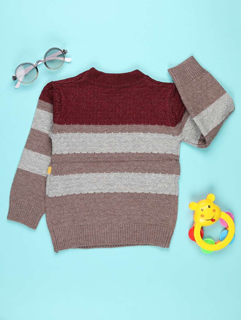 boys self designed long sleeve sweater - 22171100 -  Standard Image - 1