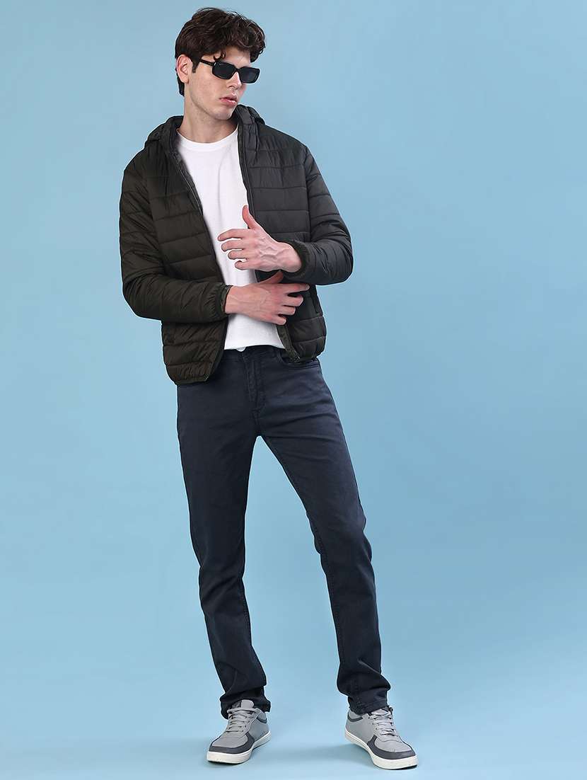 men solid long sleeve lightweight puffer jacket - 22171106 -  Standard Image - 4