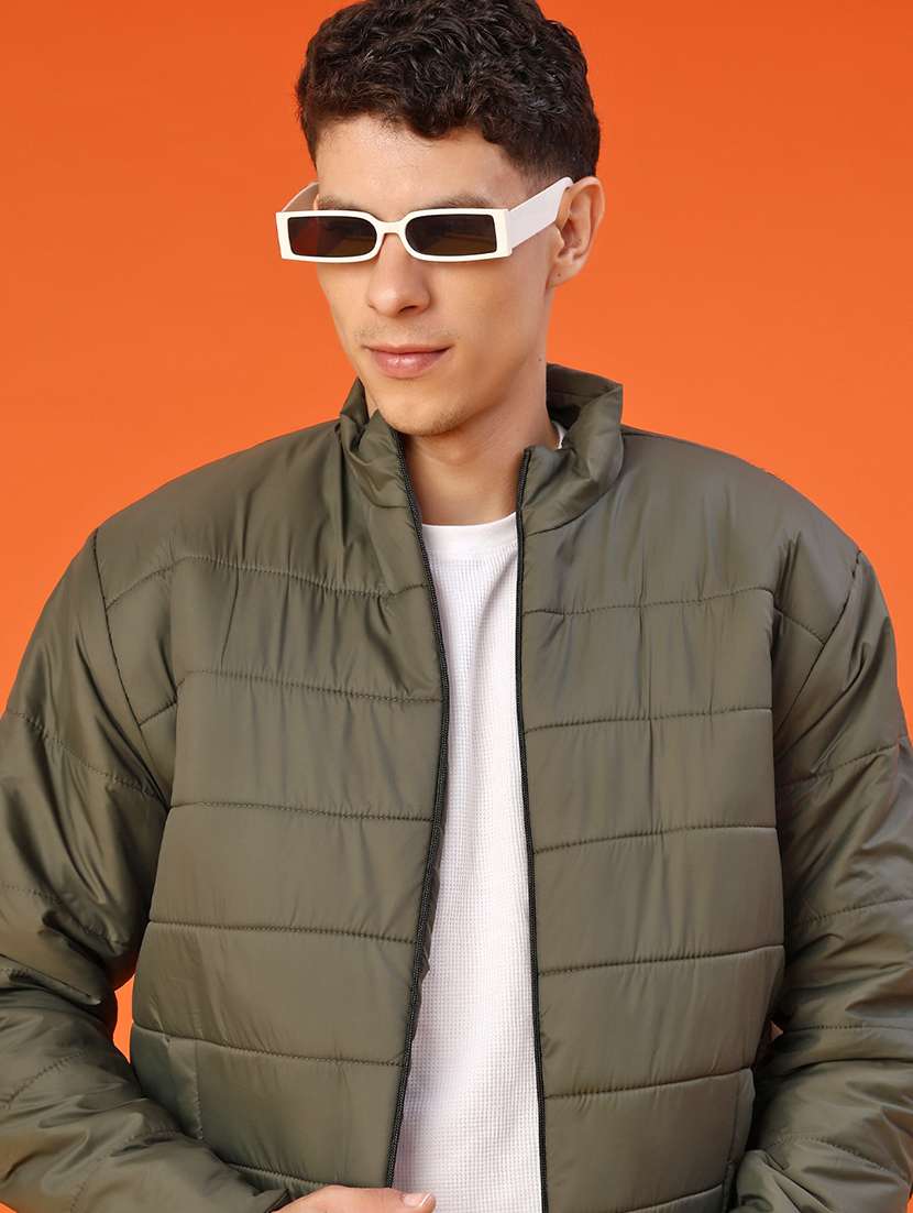 men solid long sleeve lightweight puffer jacket - 22171107 -  Standard Image - 4