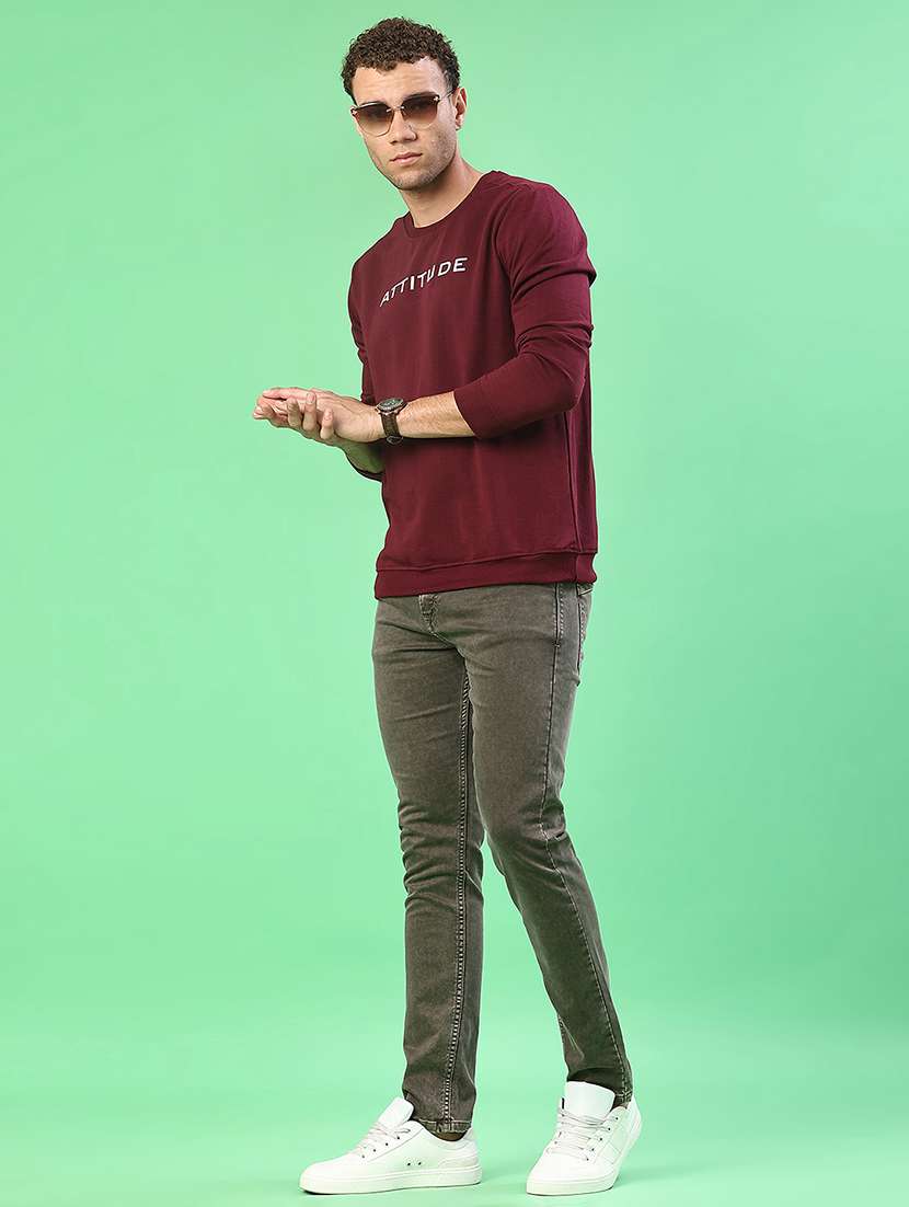 men plain mid rise full length jeans - 22171171 -  Standard Image - 4