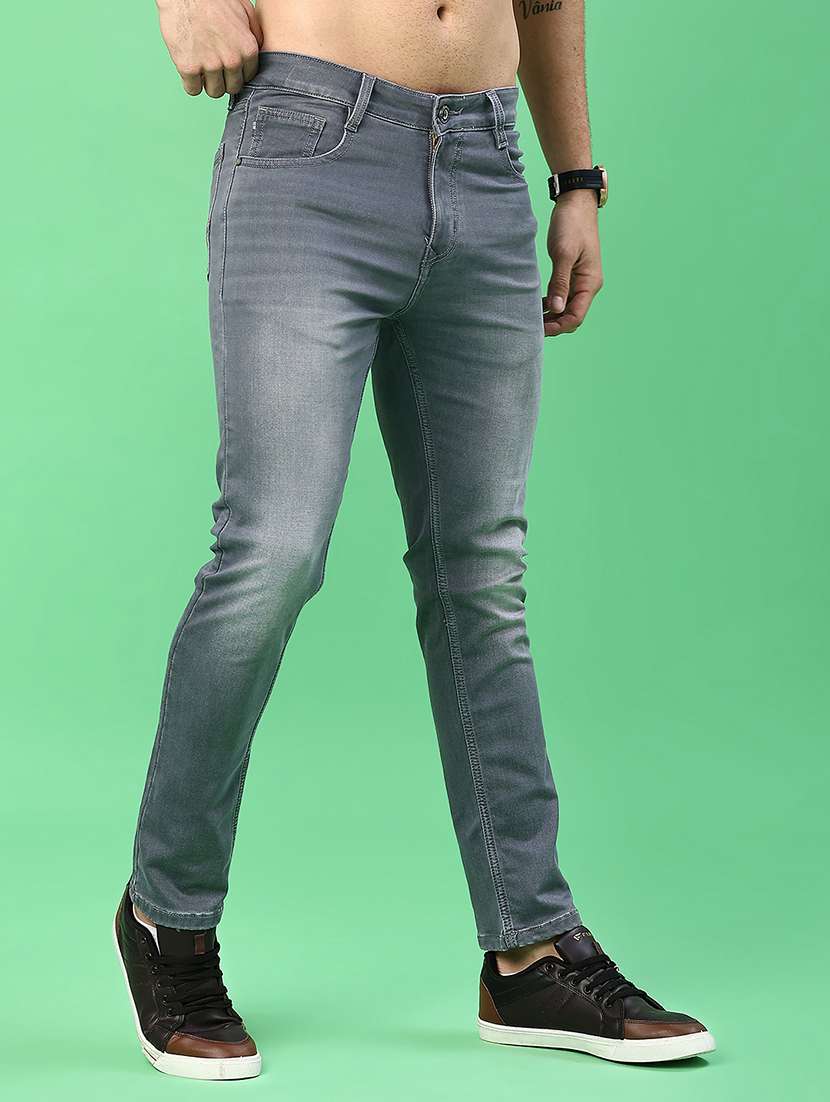 men washed mid rise full length jeans - 22171172 -  Standard Image - 1