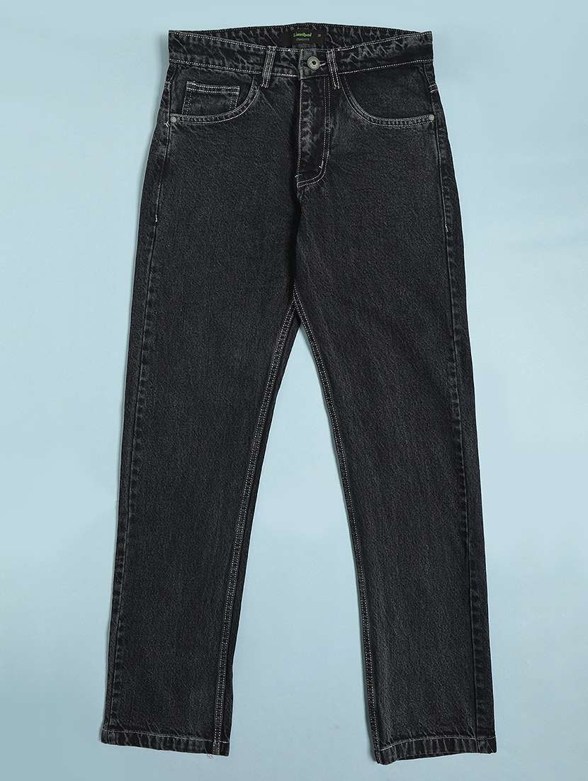 black denim jeans