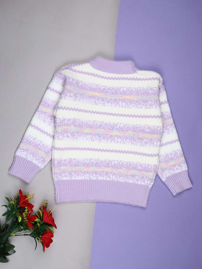 girls self designed long sleeve sweater - 22171189 -  Standard Image - 1