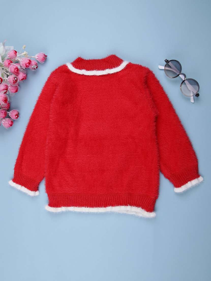 girls self designed long sleeve sweater - 22171220 -  Standard Image - 1