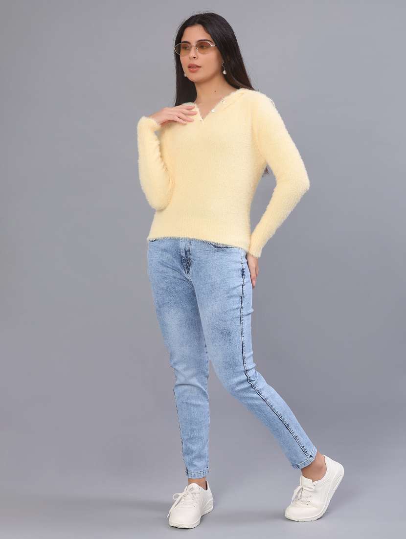 women solid high rise skinny fit jean - 22171268 -  Standard Image - 4